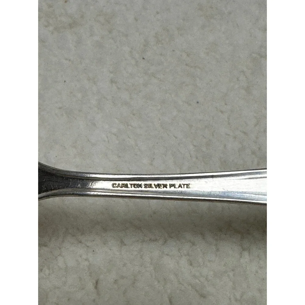 Carlton Large Serving Fork Silver-Plated Vintage